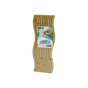 İBİCO İ22-214 ( DALGALI ŞEKİLLİ & KANALLI ) ( ÇİFT TARAF=DÜZ & KANALLI ) AHŞAP BAMBU SERVİS SUNUM TAHTASI  ( 17 X 39 X 1.5CM )*24