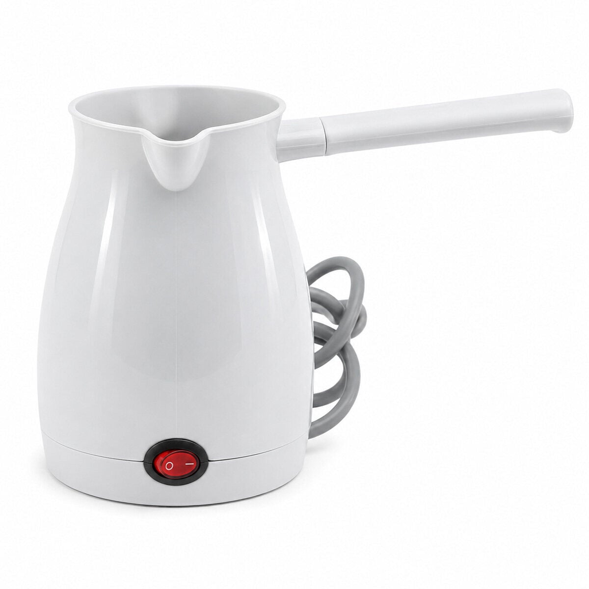 AWOX CAFFEEN ( BEYAZ ) ELEKTRİKLİ CEZVE ( TÜRK KAHVESİ ) MAKİNESİ ( PLASTİK ) ( ÇİFT AĞIZ ) ( 0.4LT & 5 FİNCAN ) ( 1000W )*24