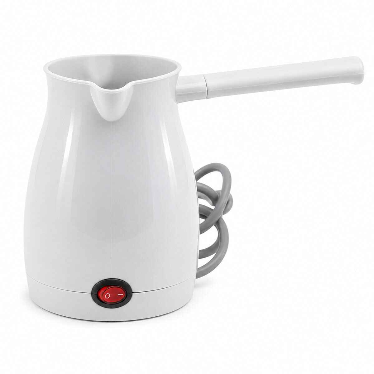 AWOX CAFFEEN ( BEYAZ ) ELEKTRİKLİ CEZVE ( TÜRK KAHVESİ ) MAKİNESİ ( PLASTİK ) ( ÇİFT AĞIZ ) ( 0.4LT & 5 FİNCAN ) ( 1000W )*24